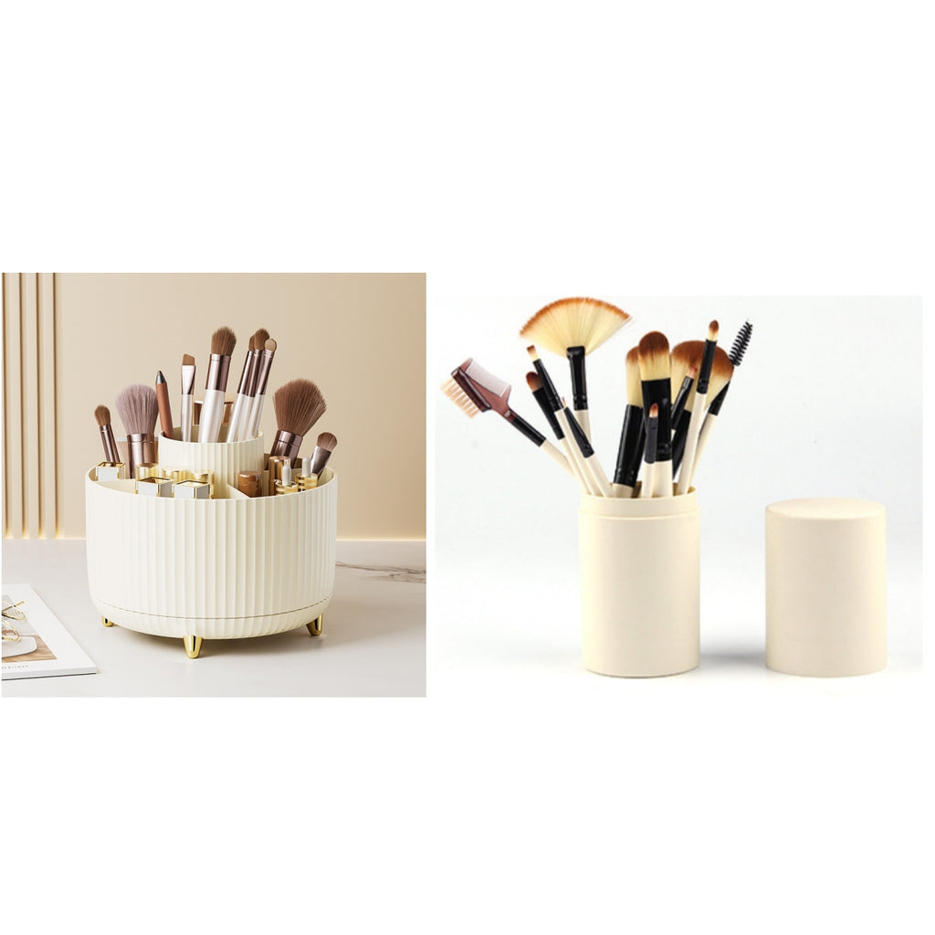 360° Rotating Makeup & Skincare Organizer — Your Counter, Decluttered
