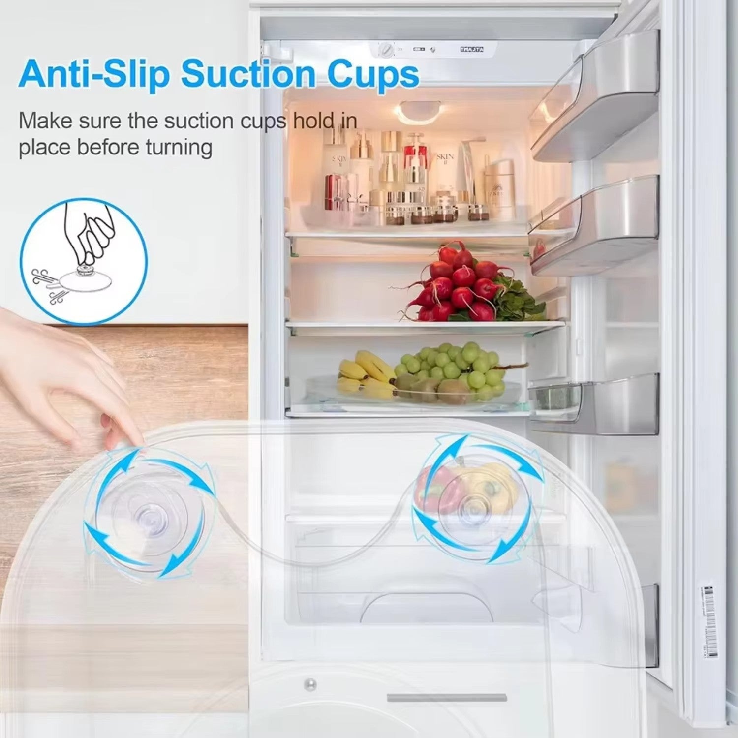 360° Rotating Fridge Turntable — Nothing Lost in the Back Again