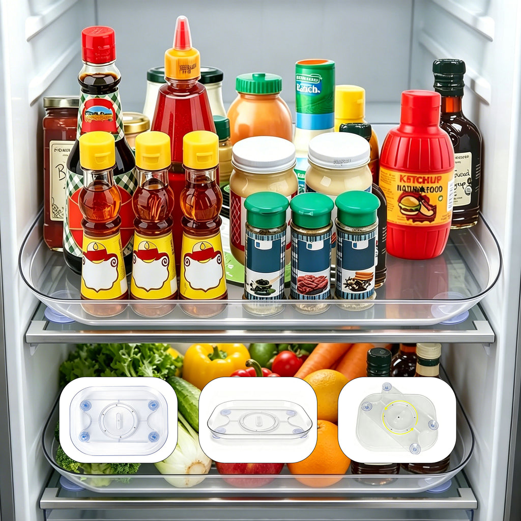 360° Rotating Fridge Turntable — Nothing Lost in the Back Again