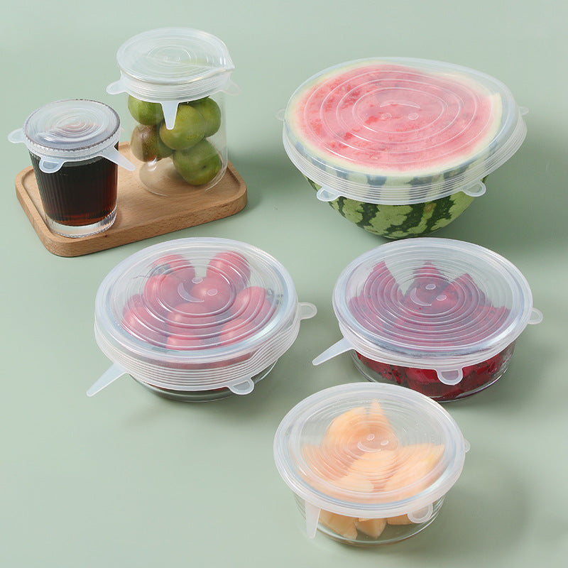 Silicone Stretch Lids (Set of 6) — Goodbye Plastic Wrap, Forever